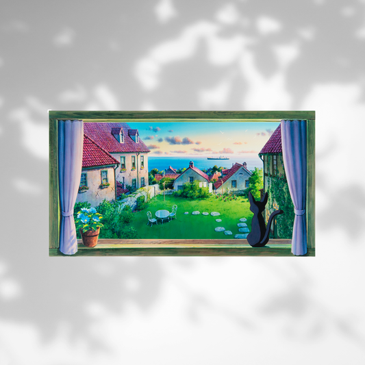 Ghibli Museum Original Wall Window “Jiji, You Can See the Sea”