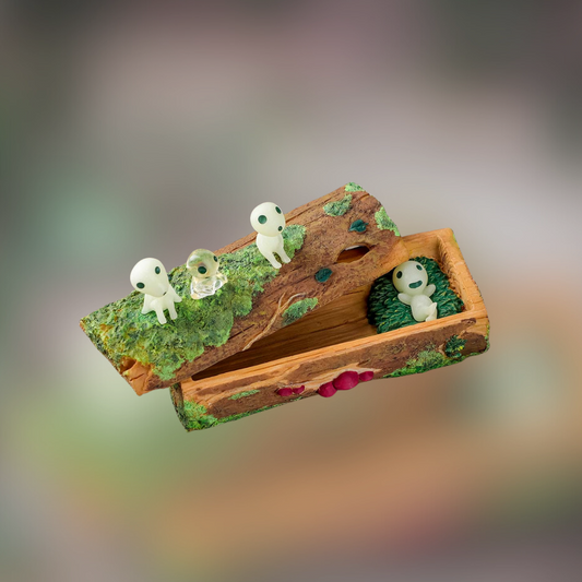 Princess Mononoke Storage Box "Kodama Taking a Break"